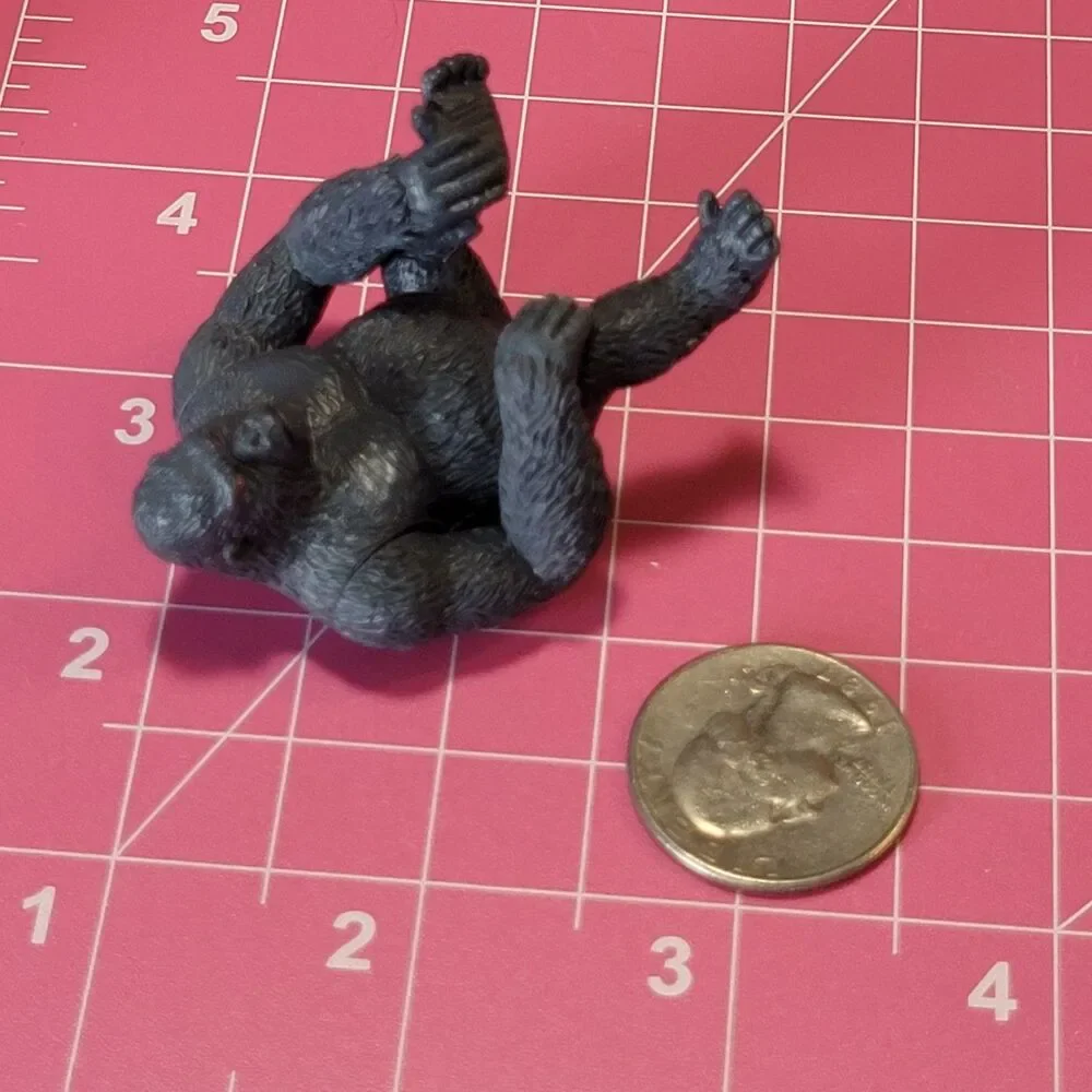 Sitting Gorilla - Gray Mini Figure